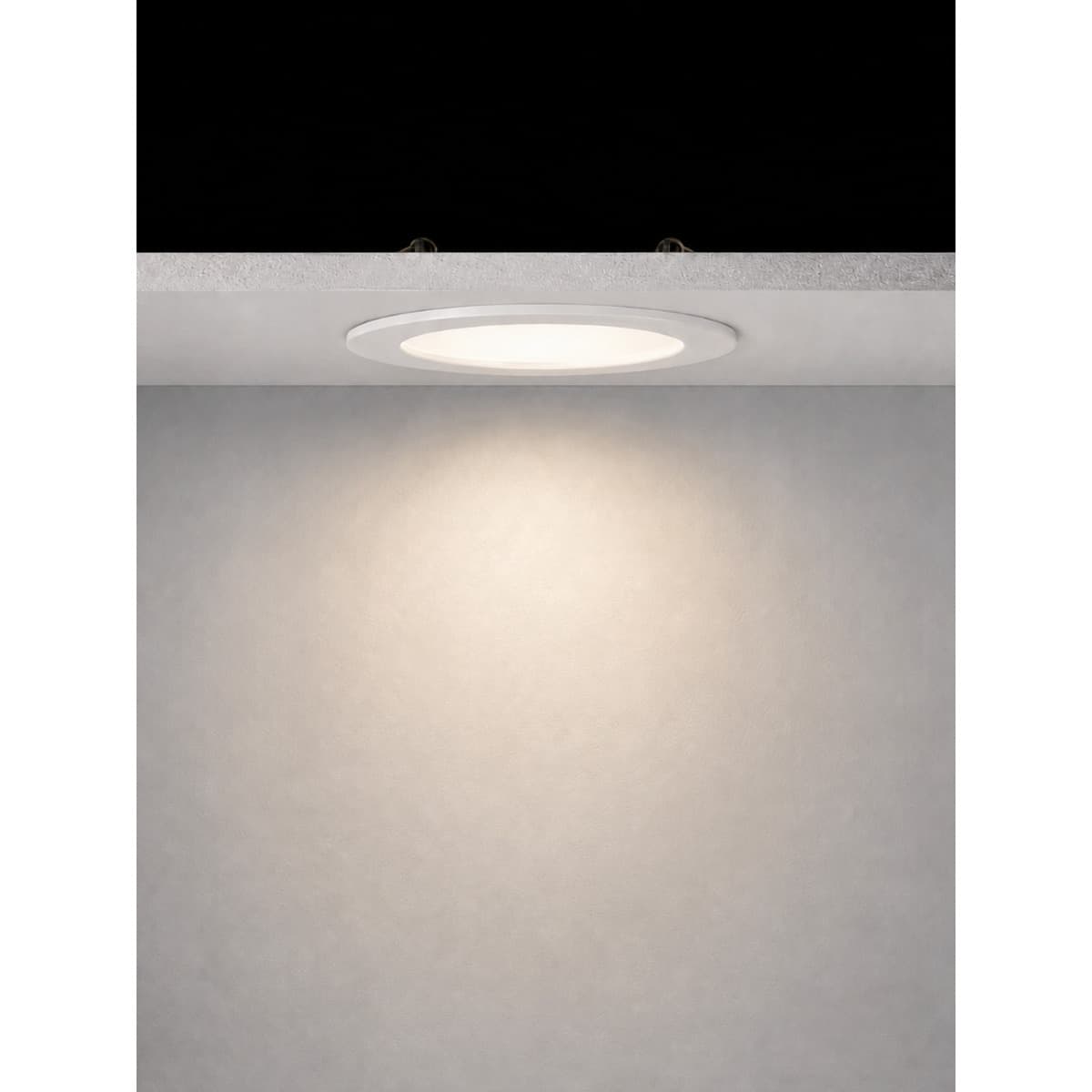 Eclipse Maxi Super Slim LED Recessed Colour Switch 90mm Cut Out Downlight in White-img-2