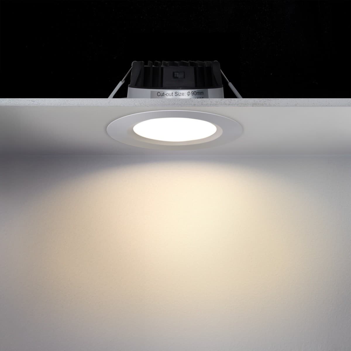 Image Mini LED Recessed Colour Switch 90mm Cut Out Downlight in White-img-7