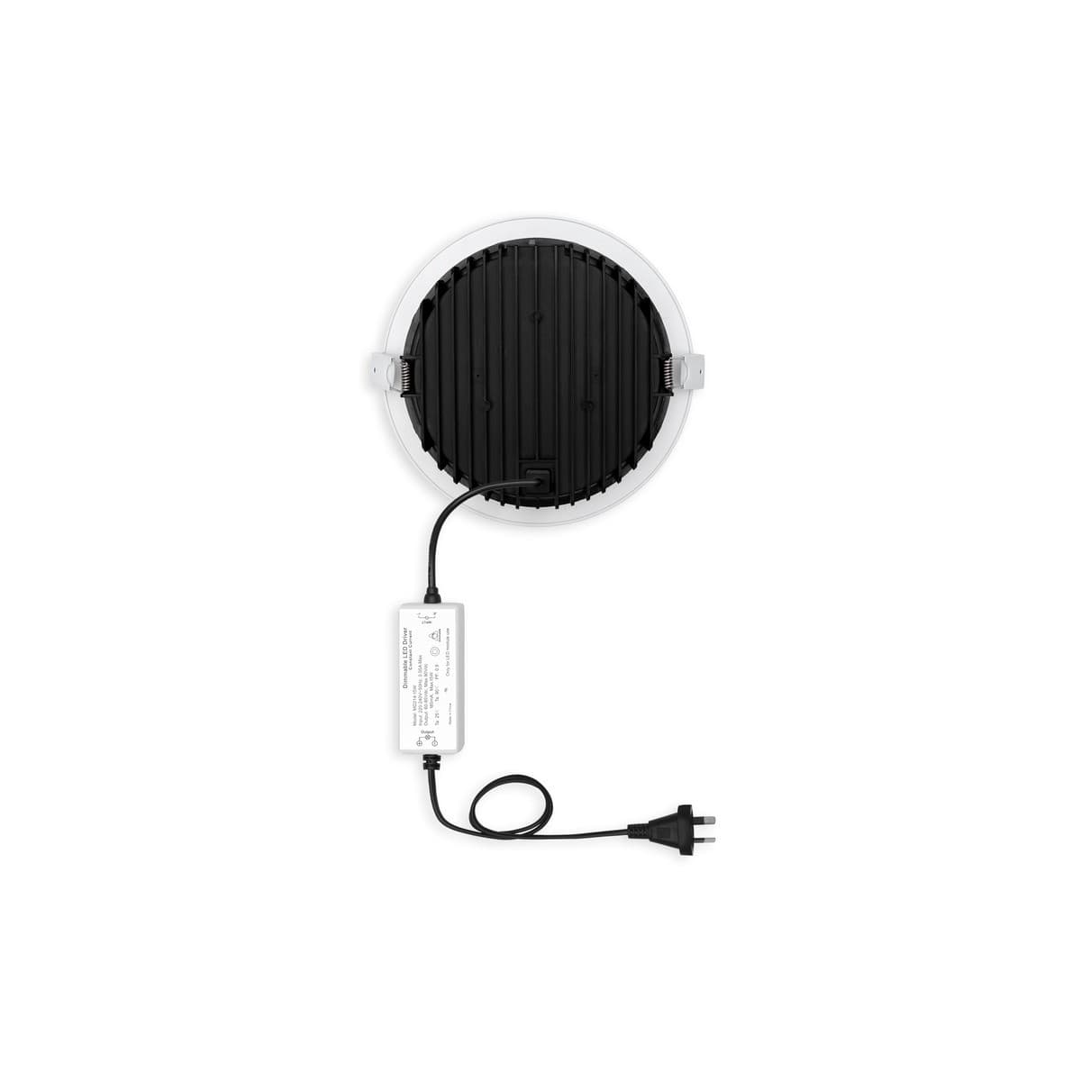 Image Maxi LED Recessed Colour Switch 145mm Cut Out Downlight in White-img-3