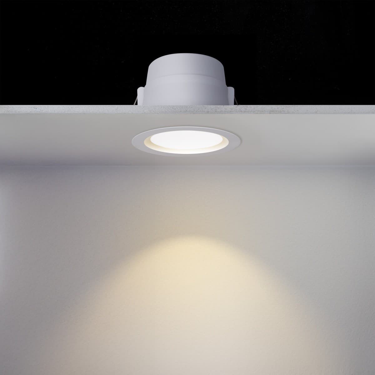 Eclipse Deep Recess LED Colour Switch 90mm Cut Out Downlight in White-img-7