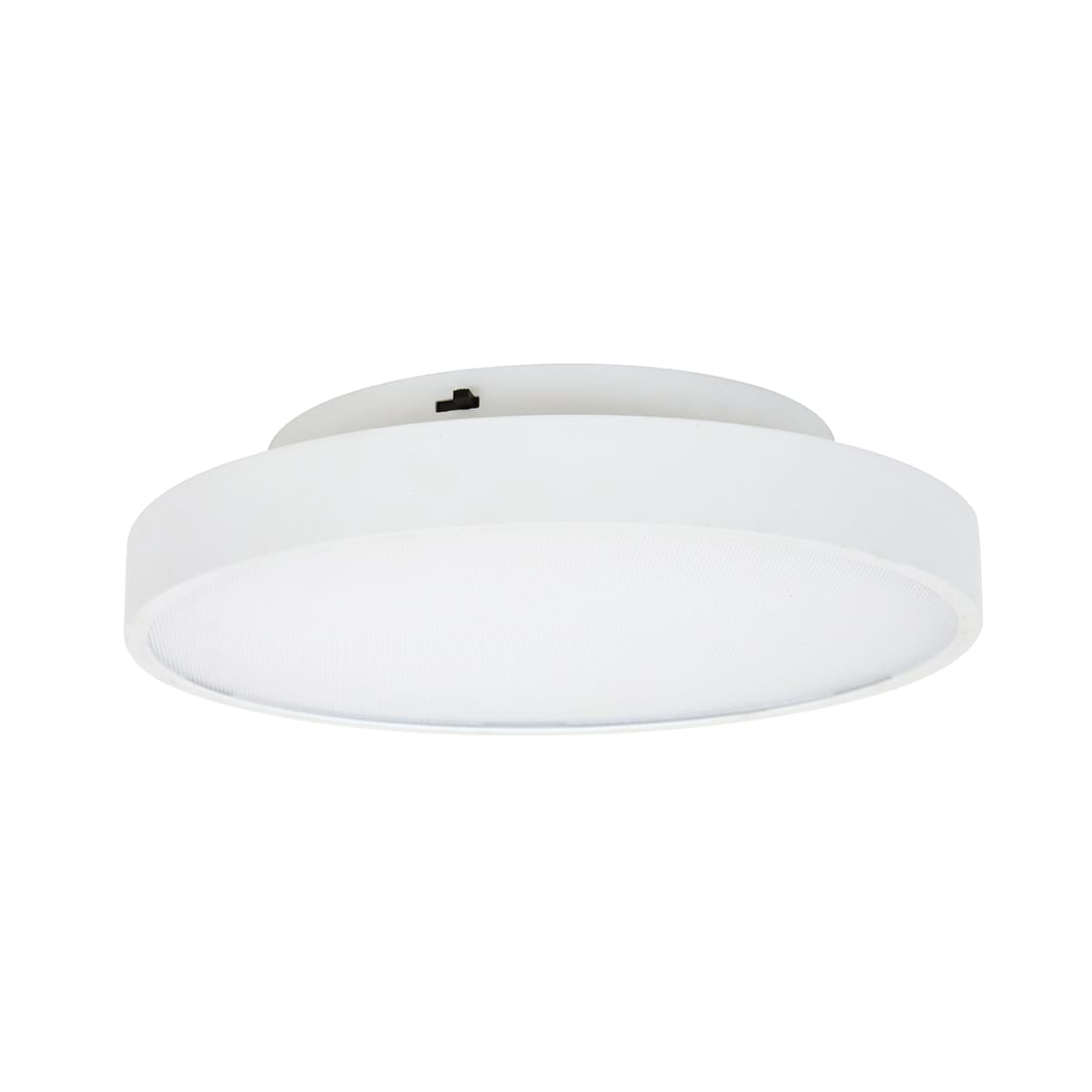 MFL Moku LED Dimmable Colour Change Prismatic Round Flush Mount in White