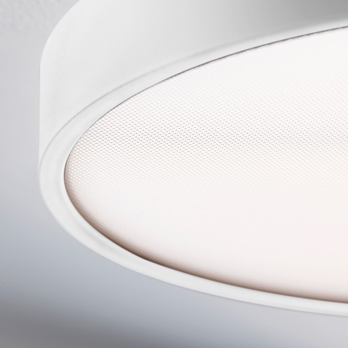 MFL Moku LED Dimmable Colour Change Prismatic Round Flush Mount in White