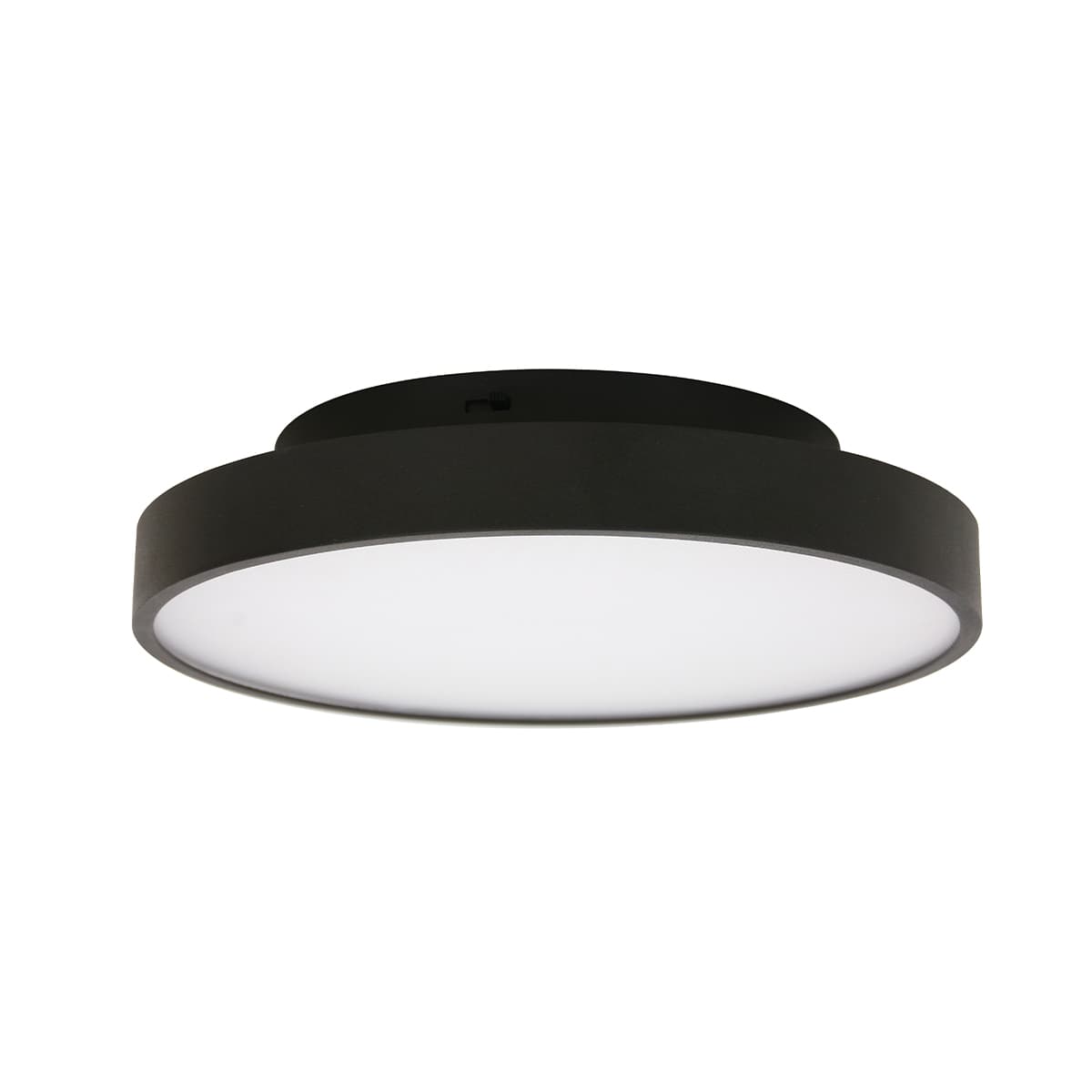 MFL Moku LED Dimmable Colour Change Prismatic Round Flush Mount in Black