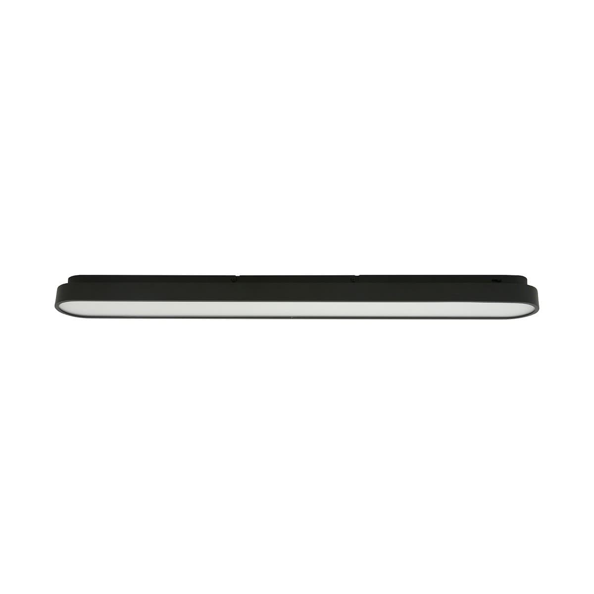 MFL Moku LED Dimmable Colour Change Prismatic Long Flush Mount in Black