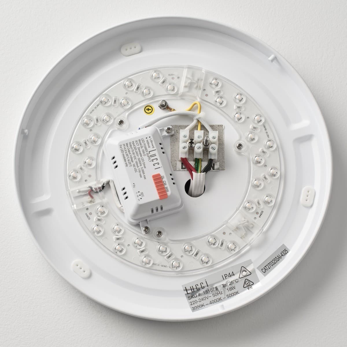 Nova 290mm LED Colour Switching IP44 Flush Mount in White