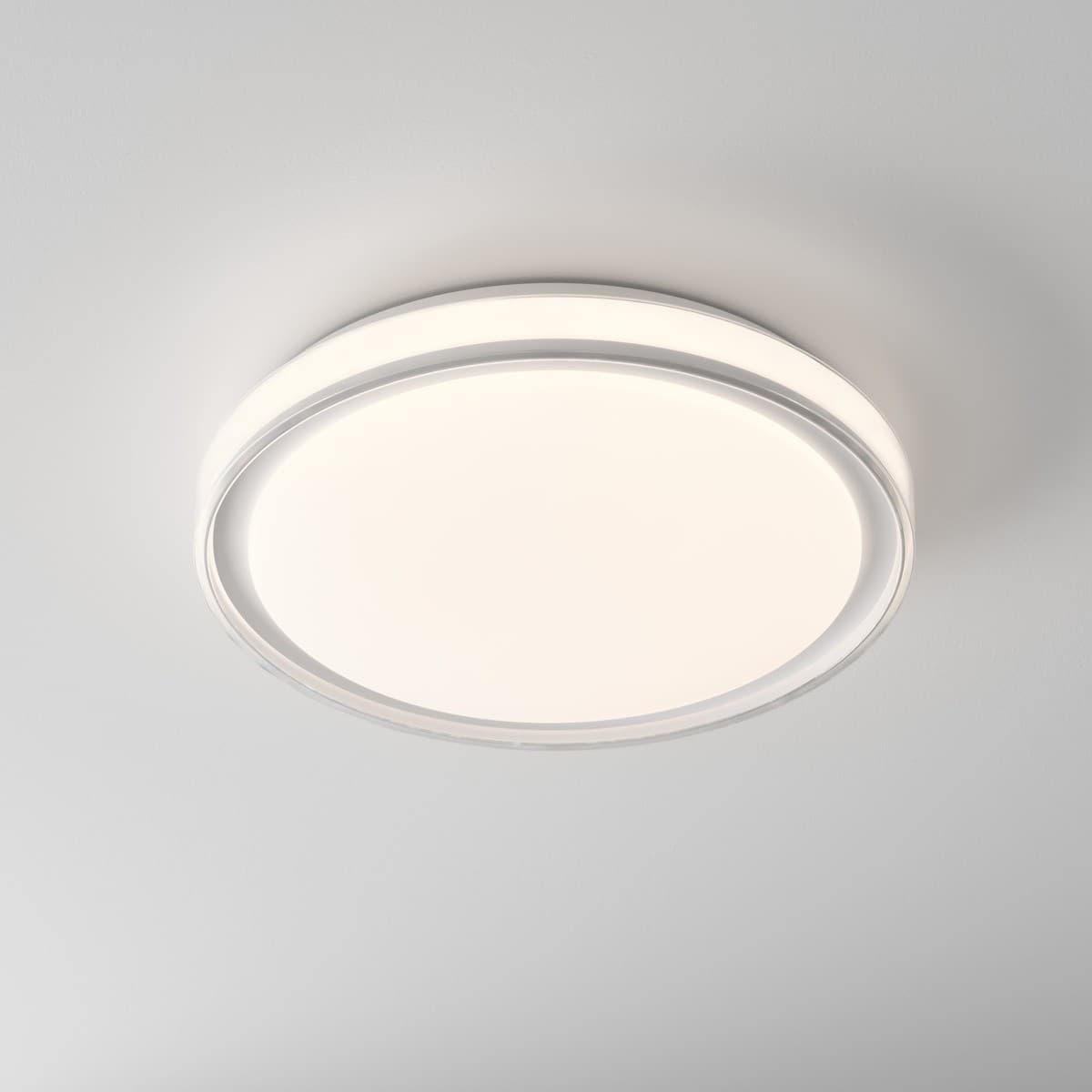 Nova 390mm LED Colour Switching IP44 Flush Mount in White-img-3