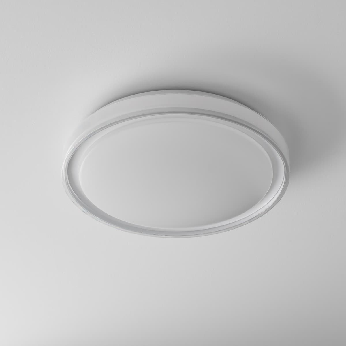 Nova 390mm LED Colour Switching IP44 Flush Mount in White-img-4