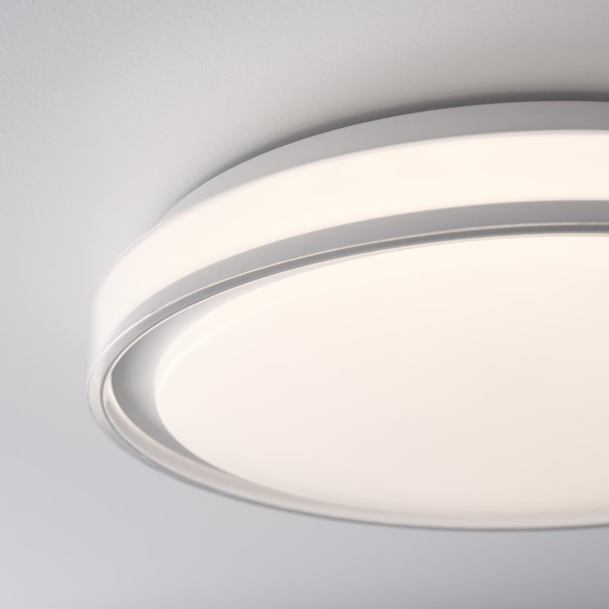 Nova 390mm LED Colour Switching IP44 Flush Mount in White-img-6