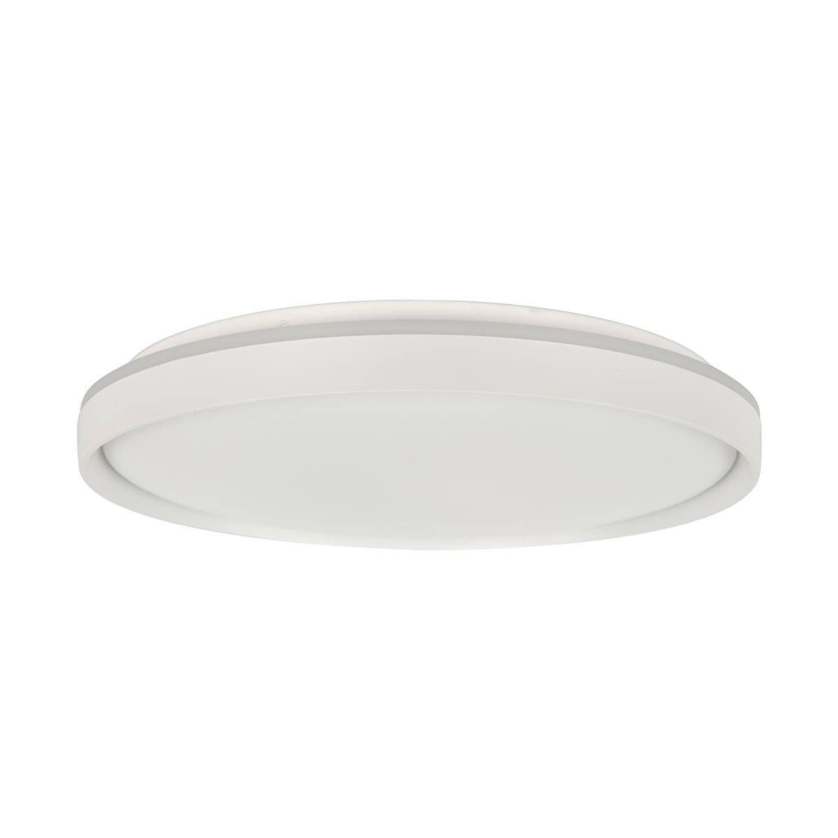Saint 390mm LED Colour Switching Flush Mount in White-img-1