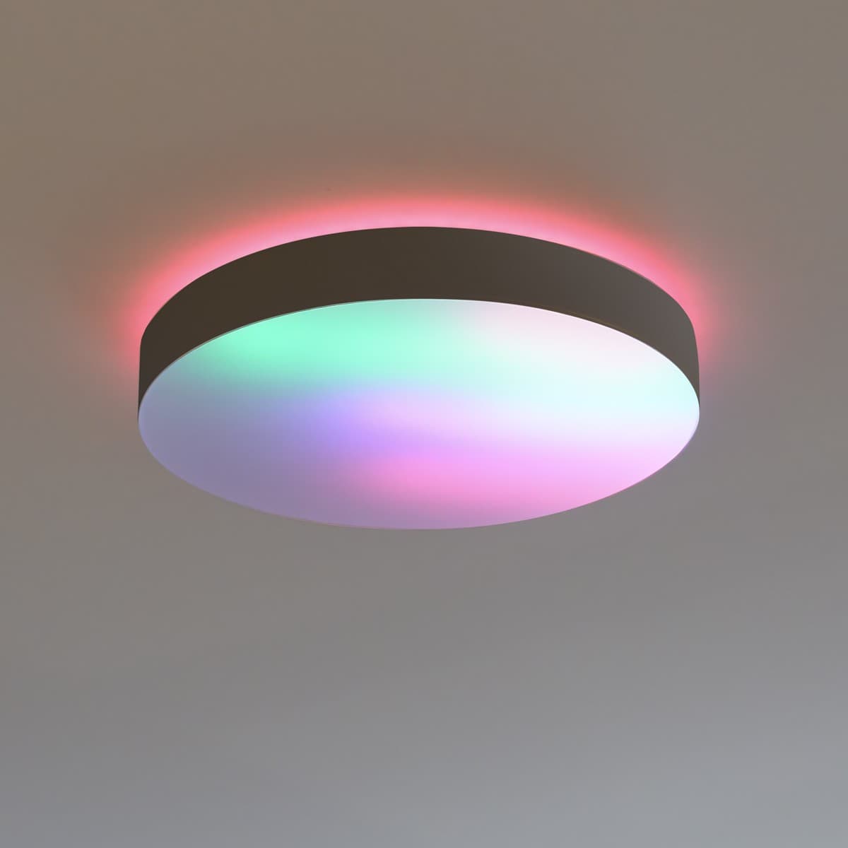 LIFX SuperColour 380mm Smart LED Flush Mount with RGB + Full White Spectrum in Black-img-2