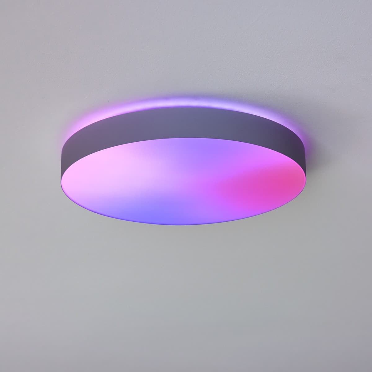 LIFX SuperColour 380mm Smart LED Flush Mount with RGB + Full White Spectrum in Black-img-3