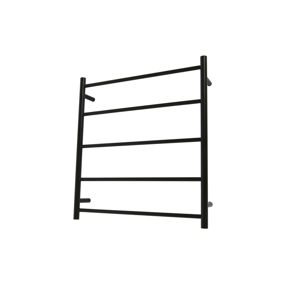 Ladder 5 Bar Heated Towel Rail in Black