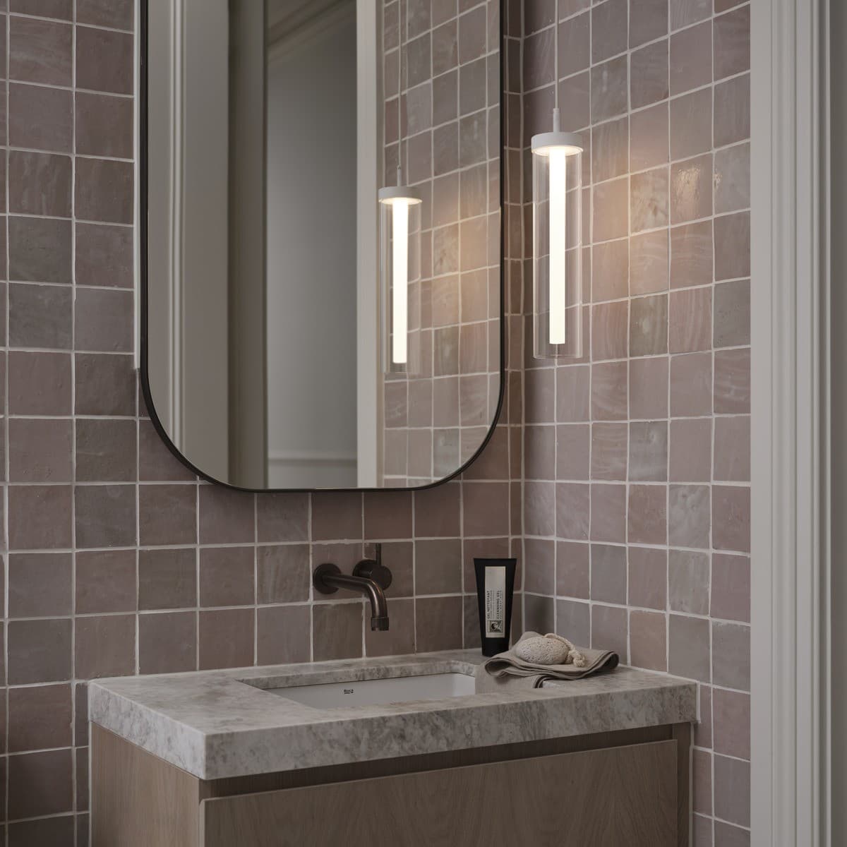 Varilla LED Sunset Dimmable Pendant in White-img-2