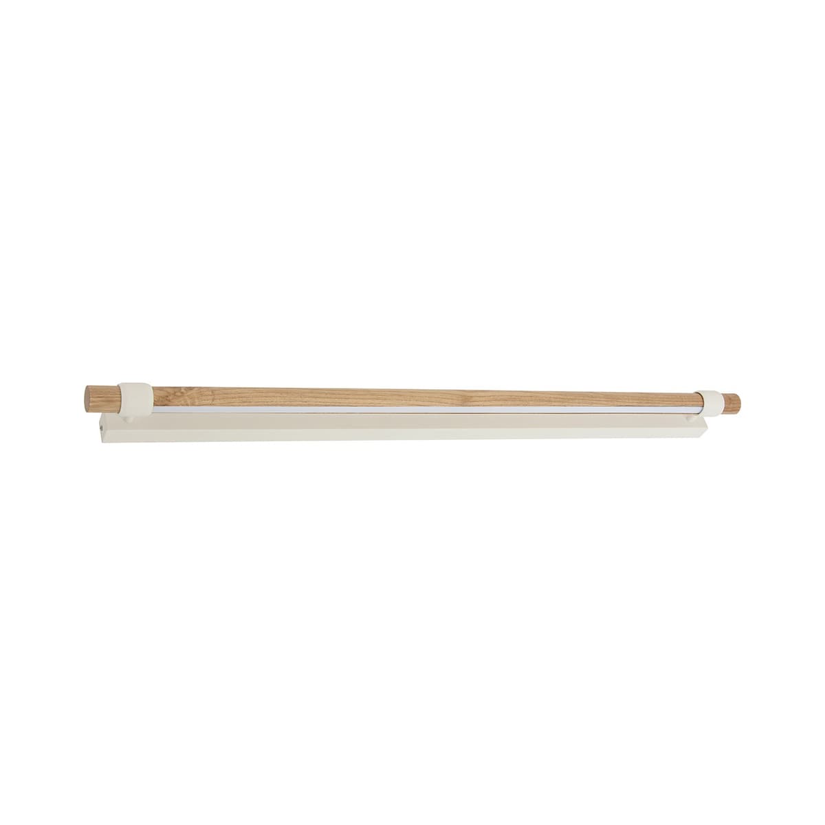 Kings 900mm LED Wall Bracket in White with Teak-img-1