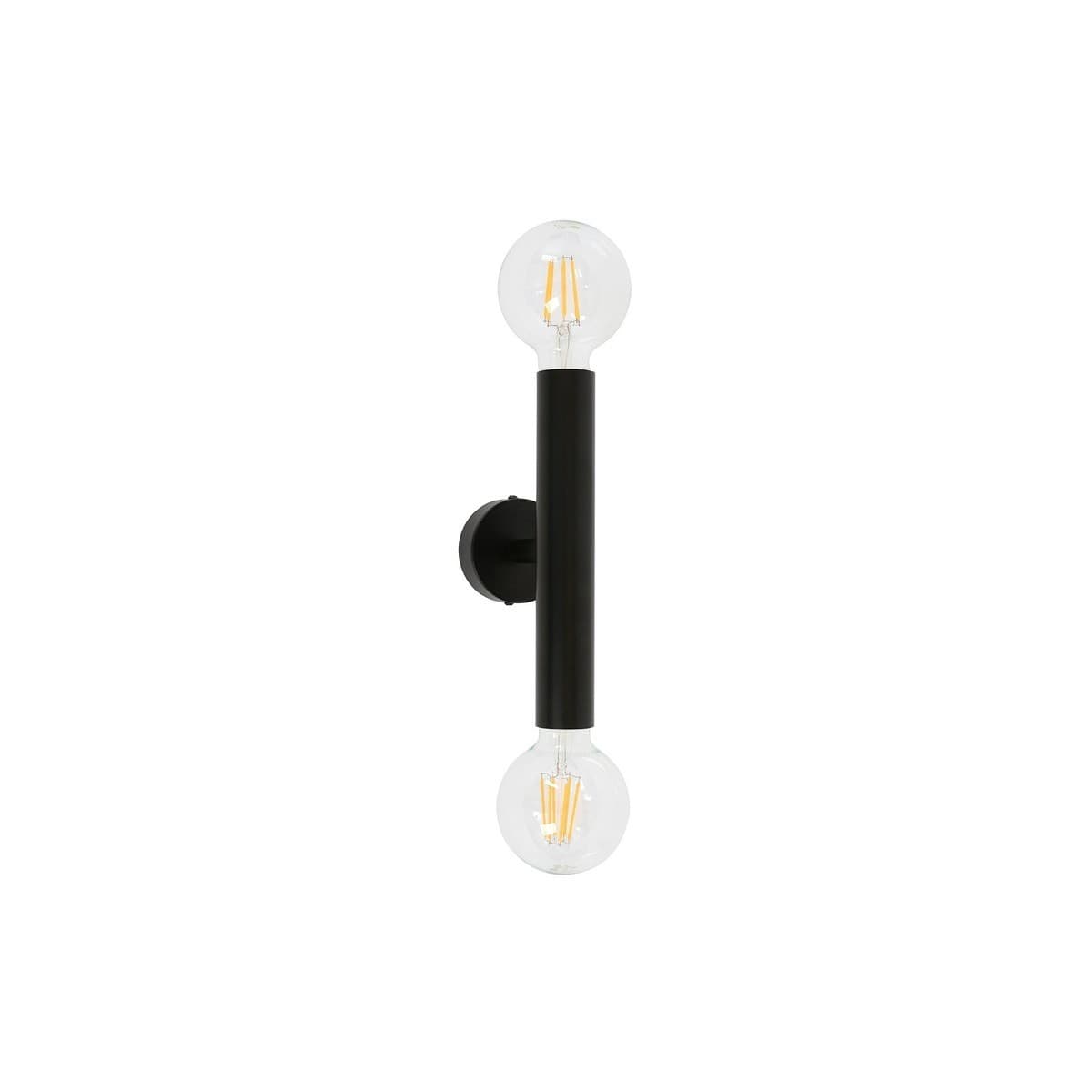 Parker 2 Light Cylinder Wall Bracket in Black-img-1