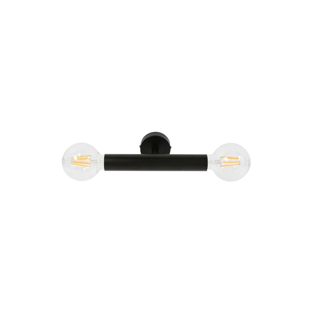 Parker 2 Light Cylinder Wall Bracket in Black-img-2