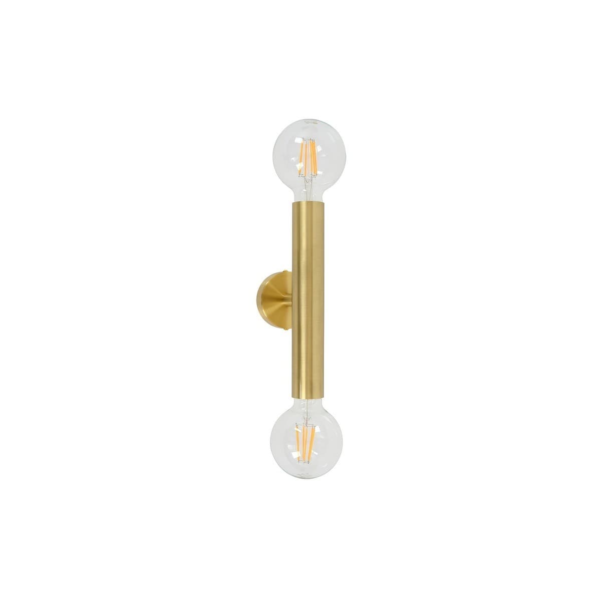 Parker 2 Light Cylinder Wall Bracket in Brass-img-1