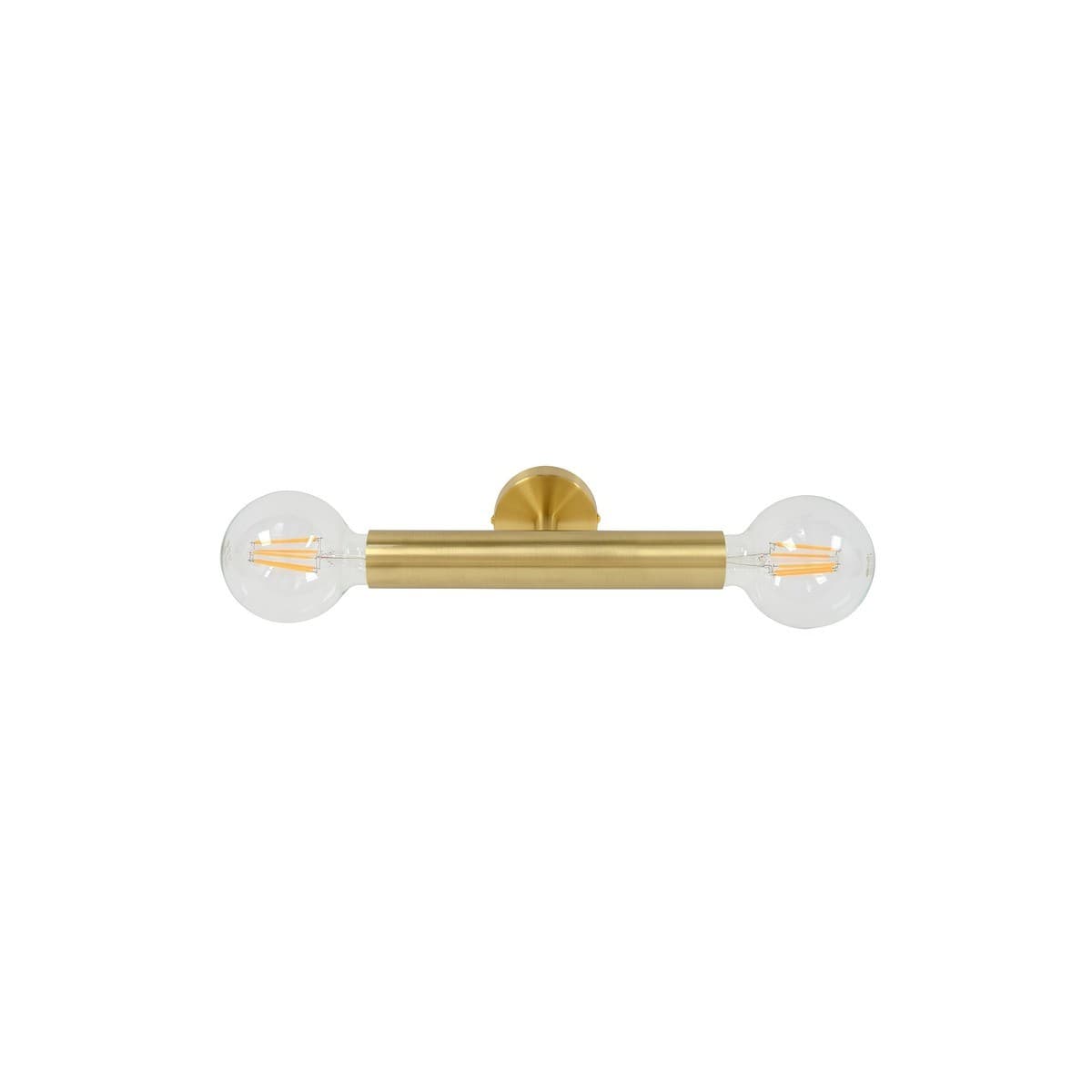 Parker 2 Light Cylinder Wall Bracket in Brass-img-2