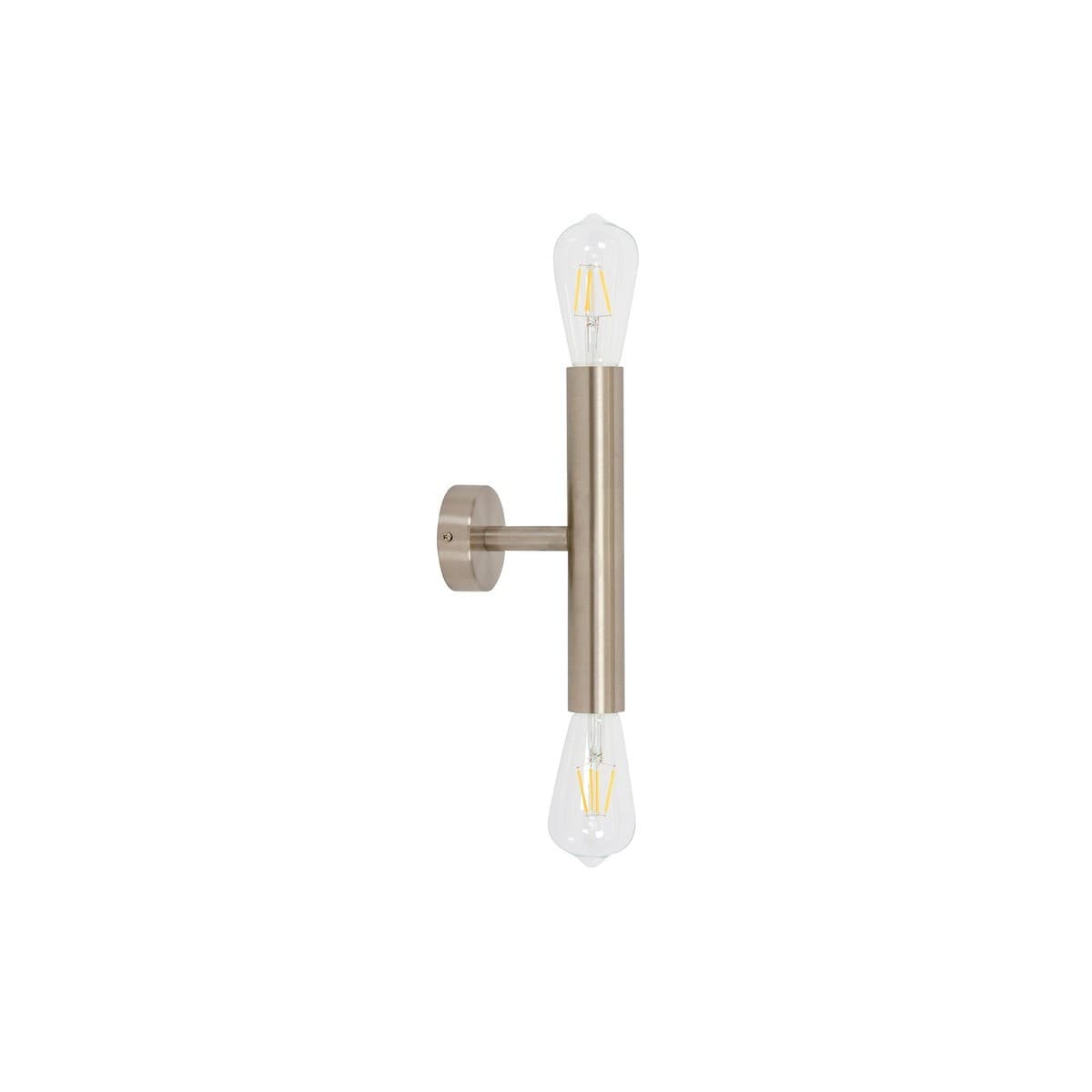 Parker 2 Light Cylinder Wall Bracket in Brushed Chrome-img-1