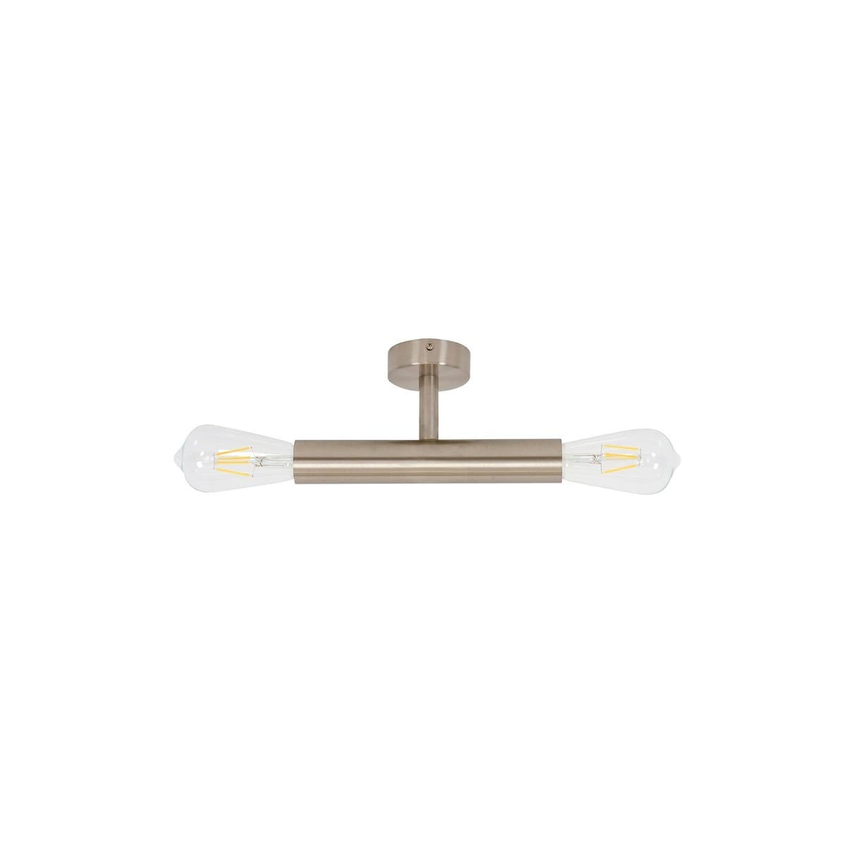 Parker 2 Light Cylinder Wall Bracket in Brushed Chrome-img-2