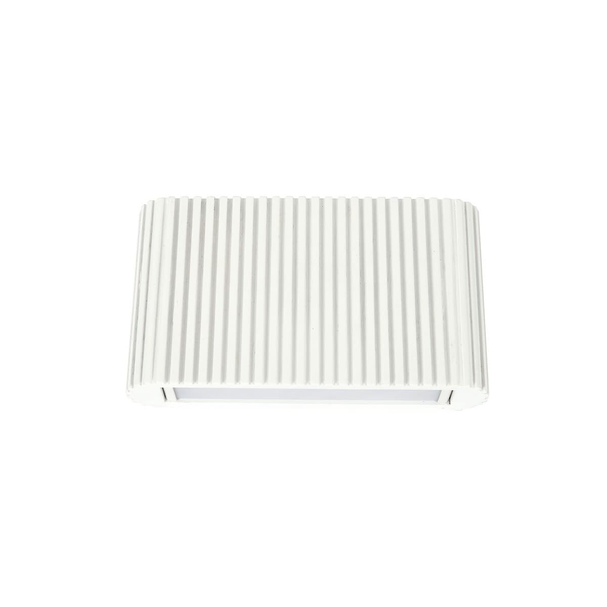 Cedar 240mm LED Colour-Shifting Up/Down Wall Sconce in White Timber-img-1