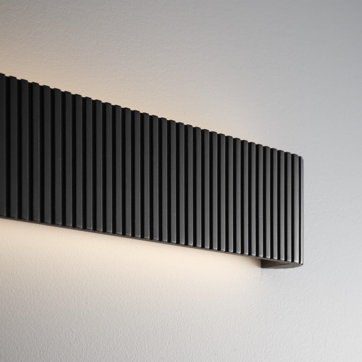 Cedar 920mm LED Colour-Shifting Up/Down Wall Sconce in Black Timber