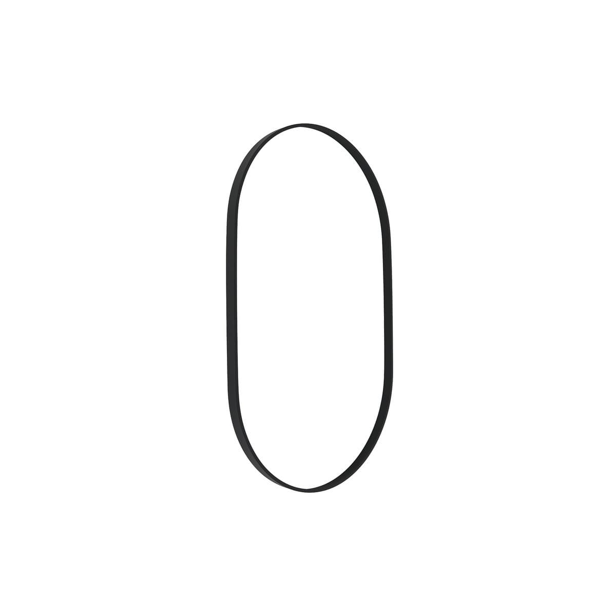 Contour Oval Mirror Frame Only in Black-img-1