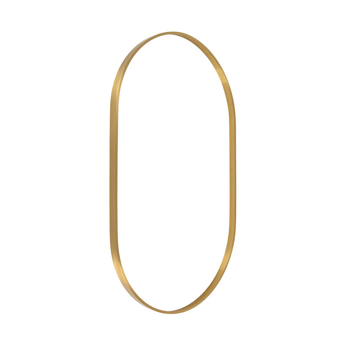 Contour Oval Mirror Frame Only in Aged Brass-img-1