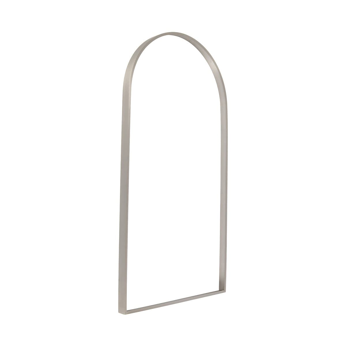 Contour Arch Mirror Frame Only in Brushed Chrome-img-1