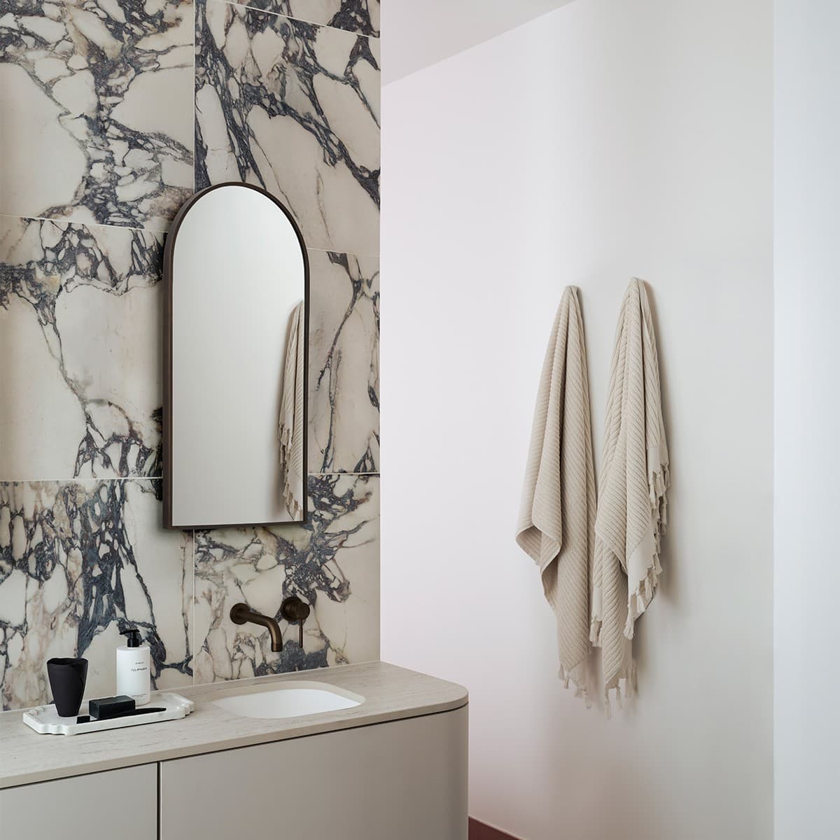 Contour Arch Mirror Frame Only in Bronze-img-4