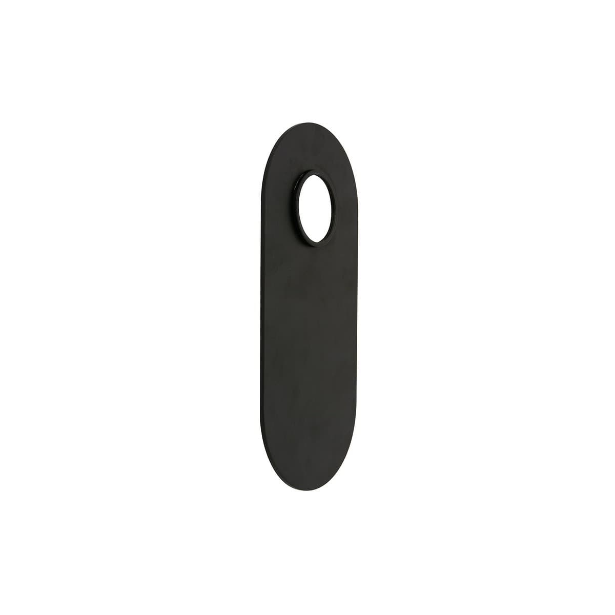 MFL Artisan Single Oval Decorative Plate in Black-img-1