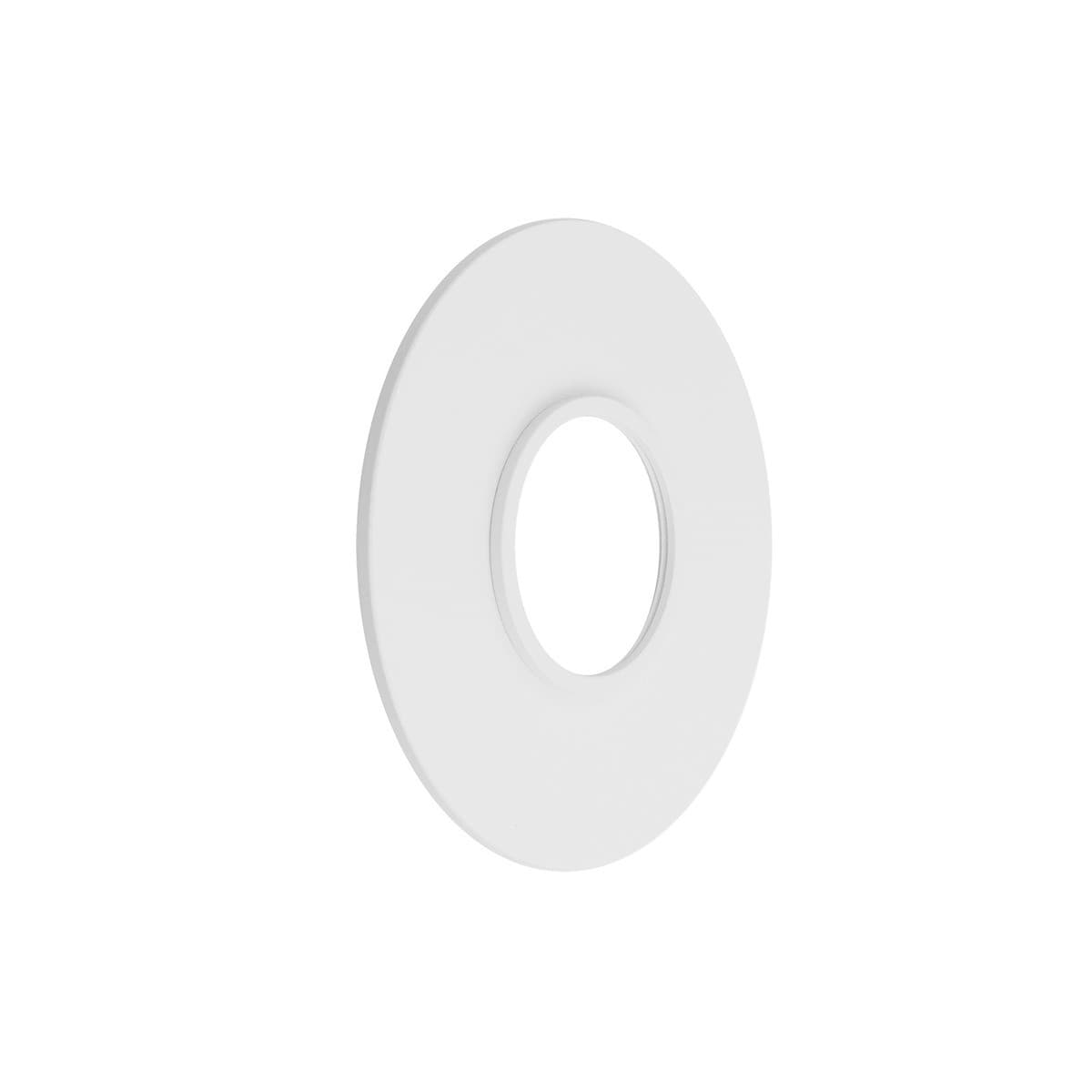 MFL Artisan Single Round Decorative Plate in White-img-1