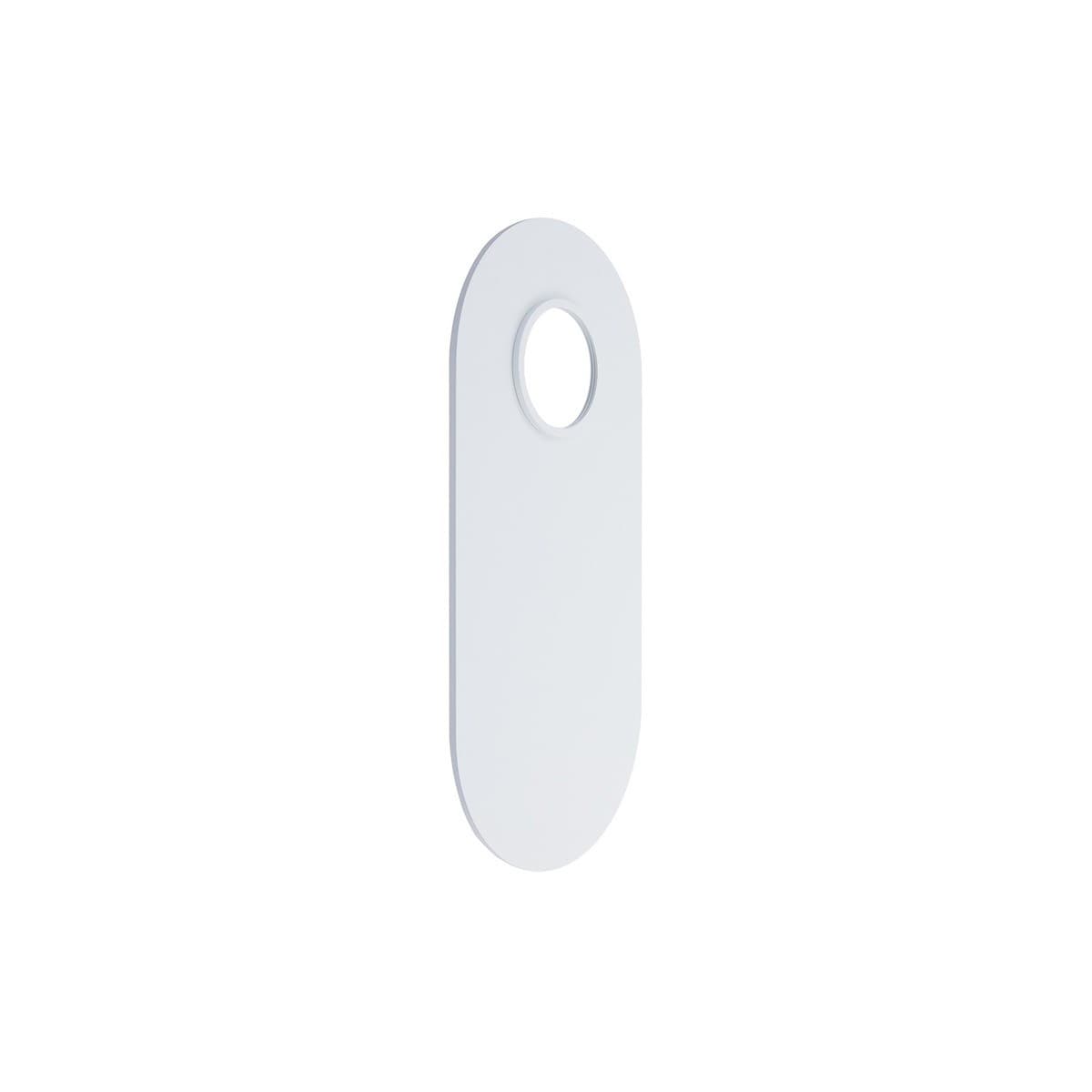 MFL Artisan Single Oval Decorative Plate in White-img-1