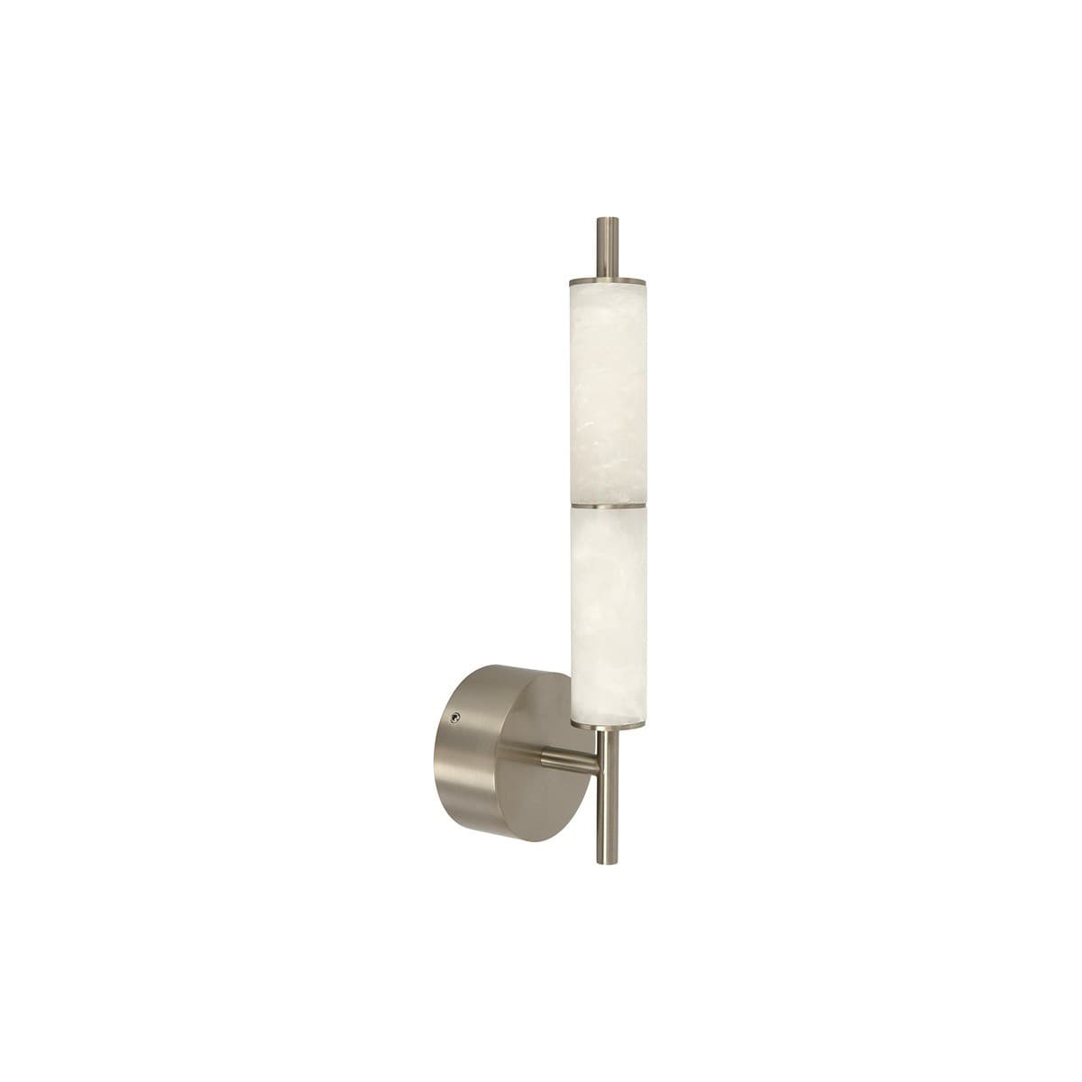 Made by Mayfair Cadence LED Colour Switching Wall Bracket in Brushed Chrome with Spanish Alabaster-img-1