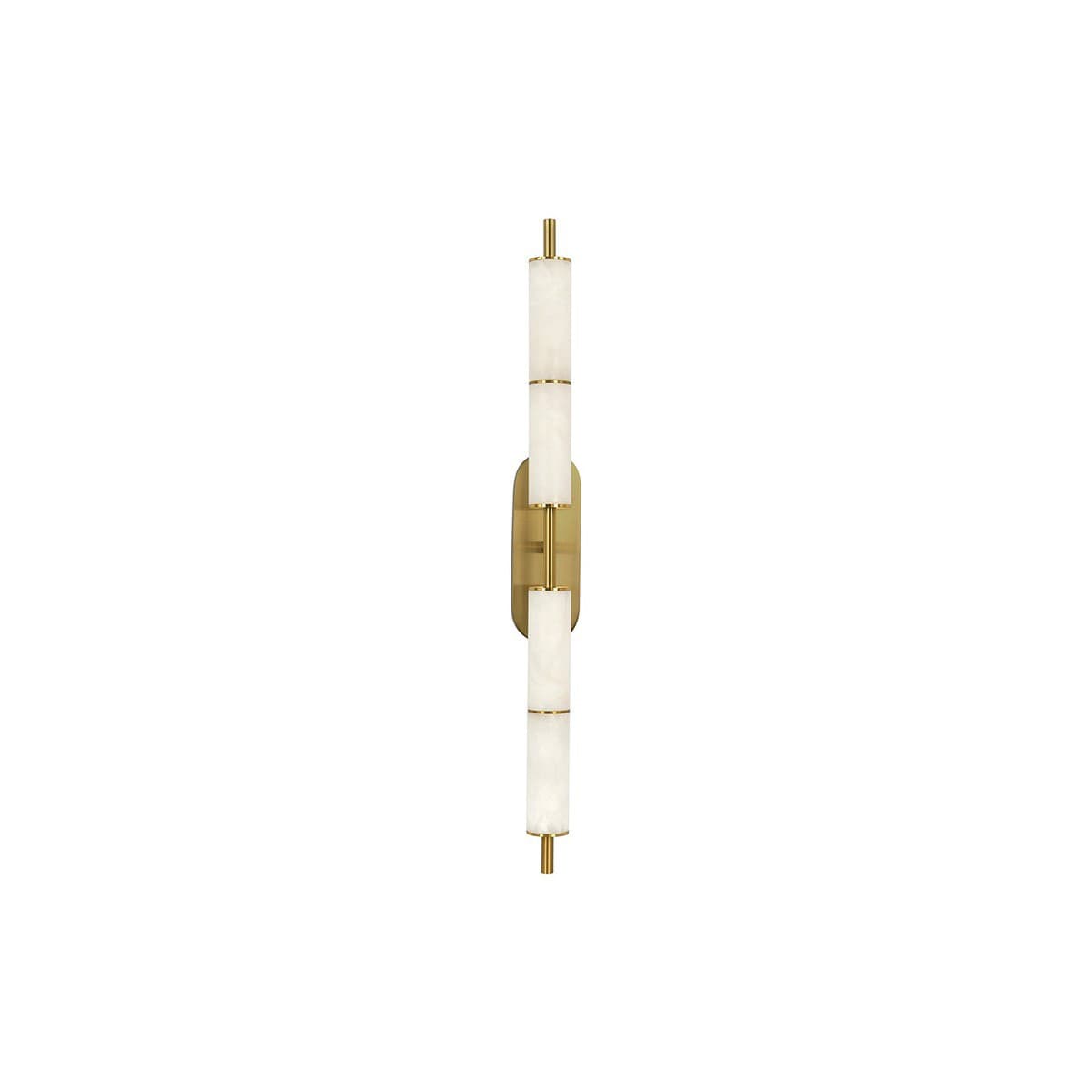 Made by Mayfair Cadence 2 Light LED Colour Switching Wall Bracket in Aged Brass with Spanish Alabaster-img-2