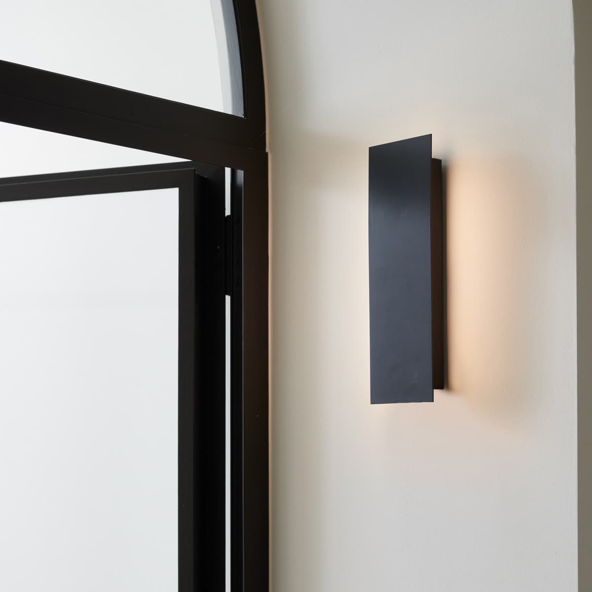 Chameleon LED Colour-Shifting Tall Wall Sconce Only in Black-img-2
