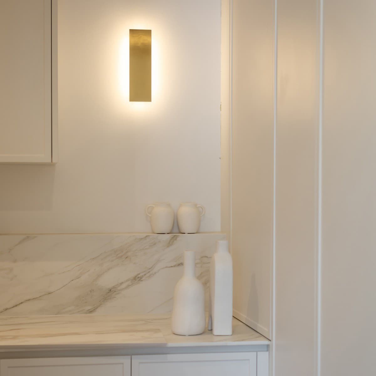 Chameleon LED Colour-Shifting Tall Wall Sconce Only in Brass-img-2