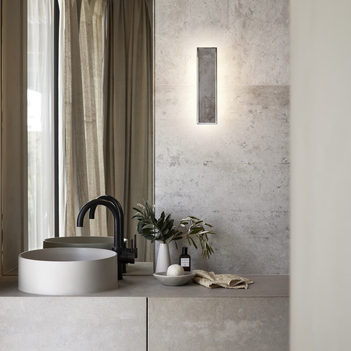 Chameleon LED Colour-Shifting Tall Wall Sconce Only in Chrome-img-2