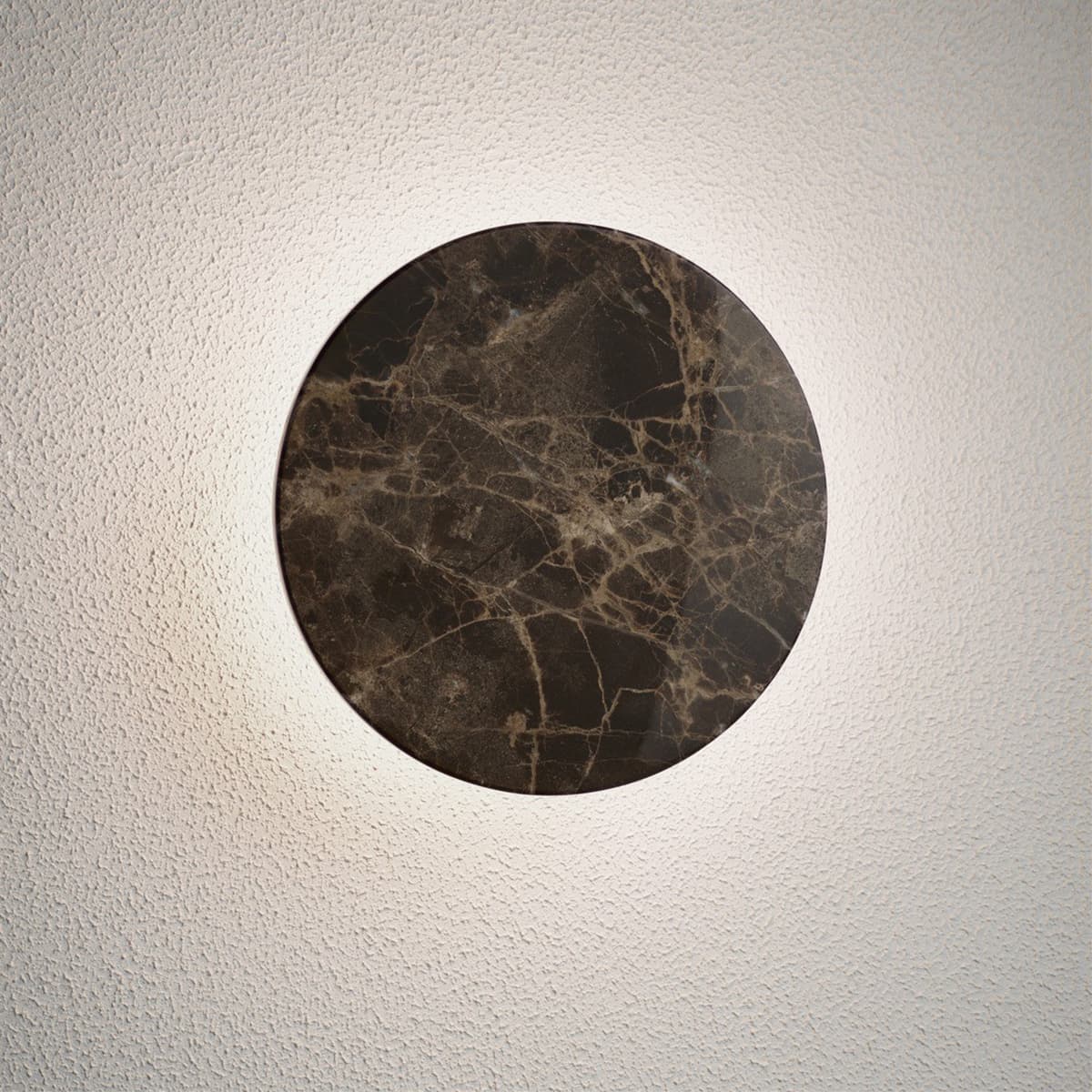 Equinox 200mm LED Colour-Shifting Wall Sconce in Brown Marble