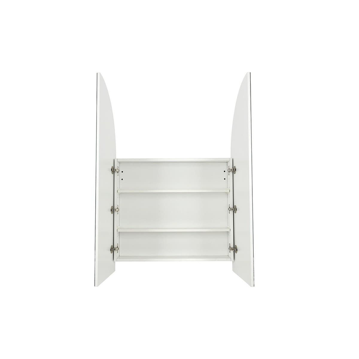Aura 900x1200mm Arch Mirrored Cabinet with LED Backlight in White-img-3