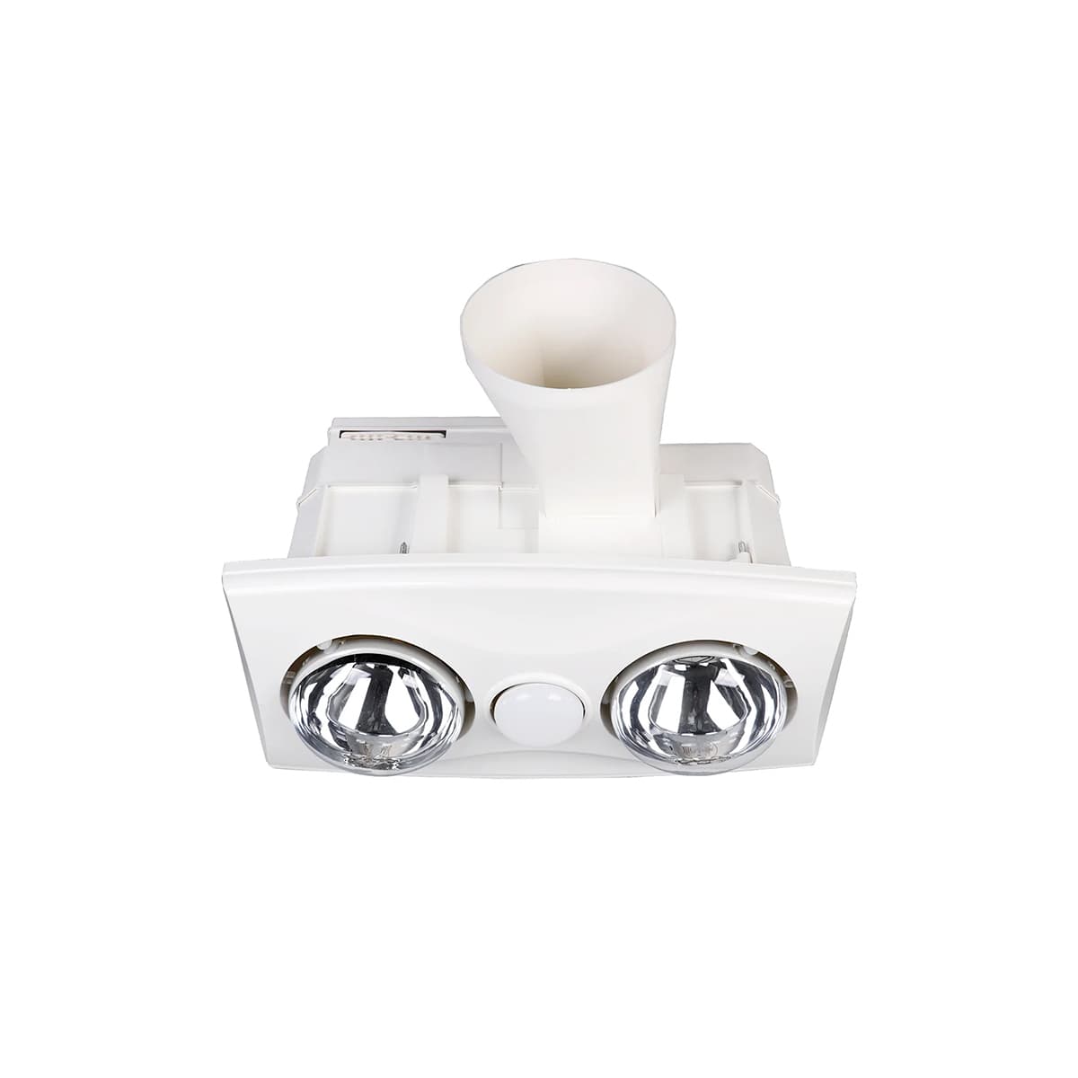 Thermalite 3-in-1 Bathroom Heater, Exhaust Fan and Light in White with 2x 275W Heat Lamps-img-2