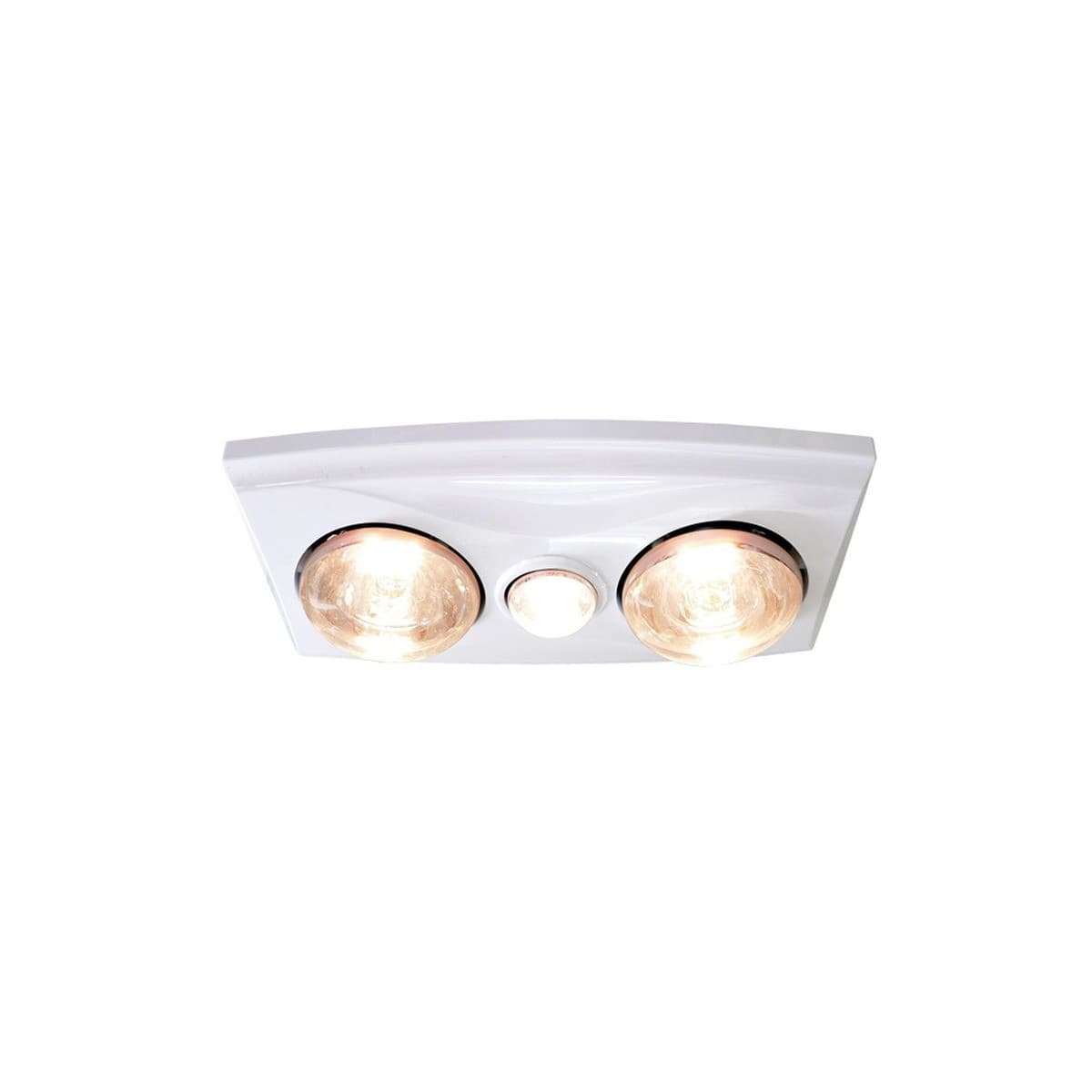 Thermalite 3-in-1 Bathroom Heater, Exhaust Fan and Light in White with 2x 275W Heat Lamps-img-5