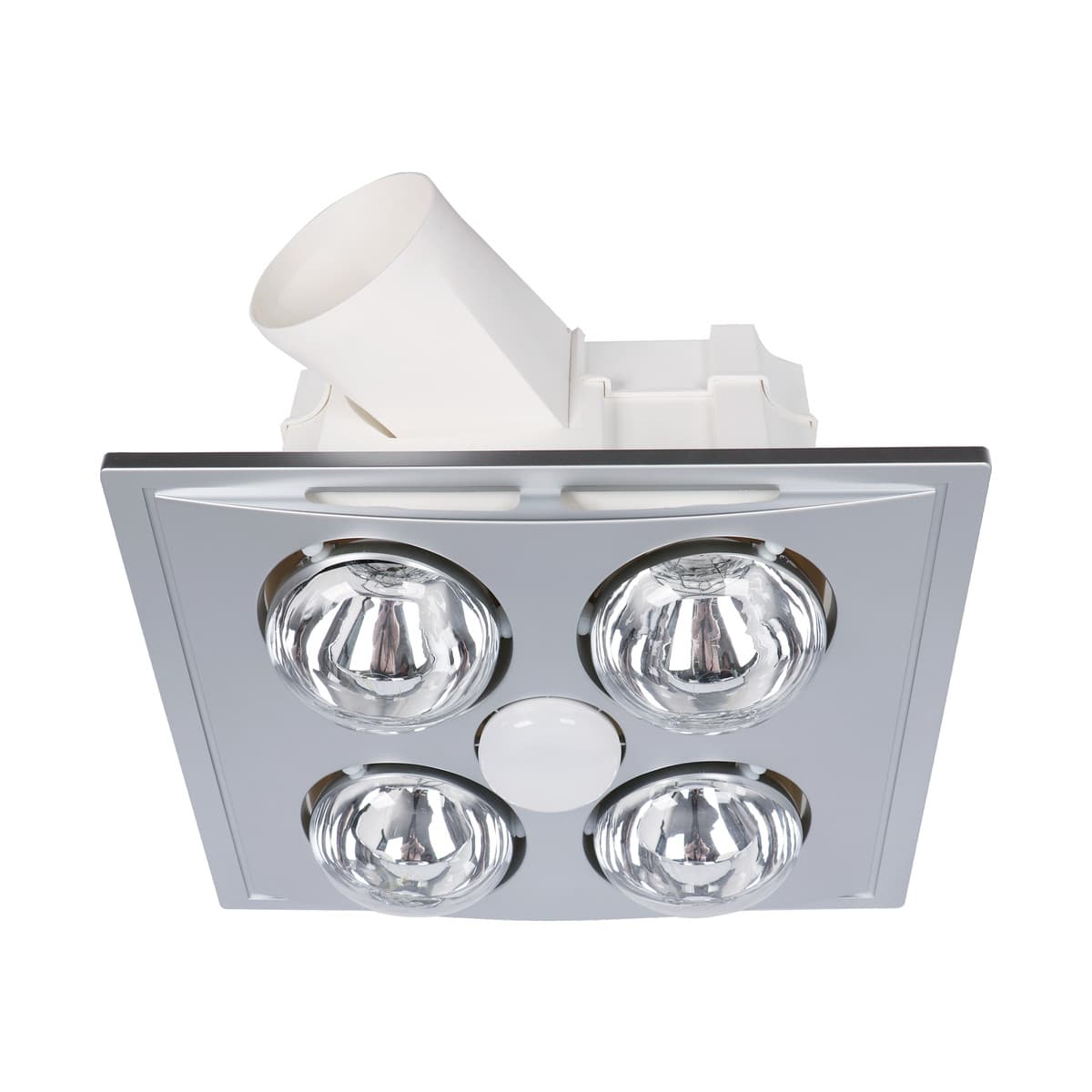 Thermalite Deluxe 3-in-1 Bathroom Heater, Exhaust Fan and Light in Silver with 4x 275W Heat Lamps-img-2
