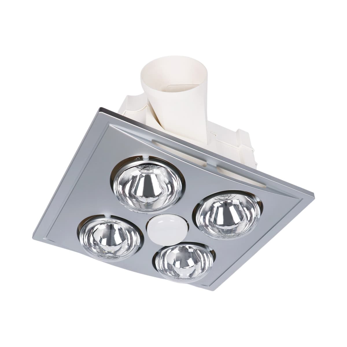Thermalite Deluxe 3-in-1 Bathroom Heater, Exhaust Fan and Light in Silver with 4x 275W Heat Lamps-img-3