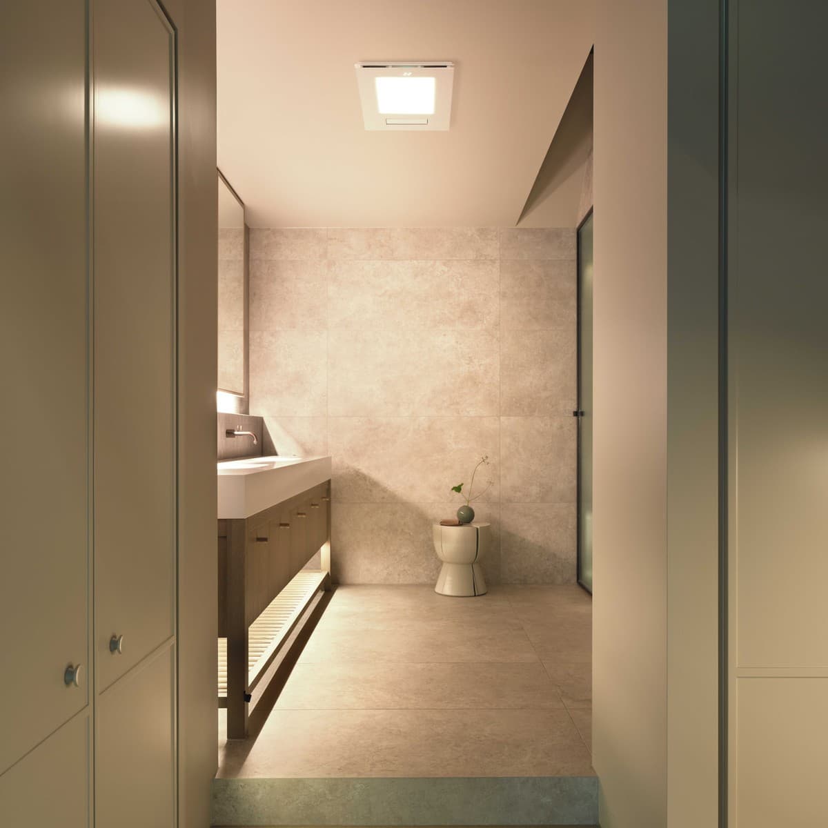 ThermaBreeze 4-in-1 Bathroom Heater with Cool Air Fan, Exhaust Fan and CCT LED Light in White-img-4