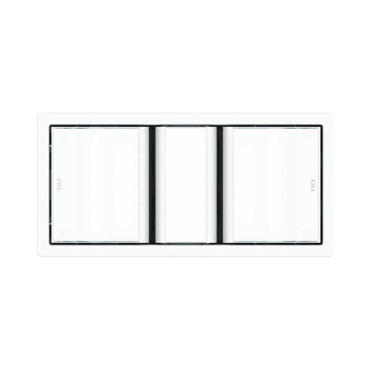 IXL Tastic Luminate Essential Dual 3-in-1 Bathroom Heater, Exhaust Fan and Light in White-img-1