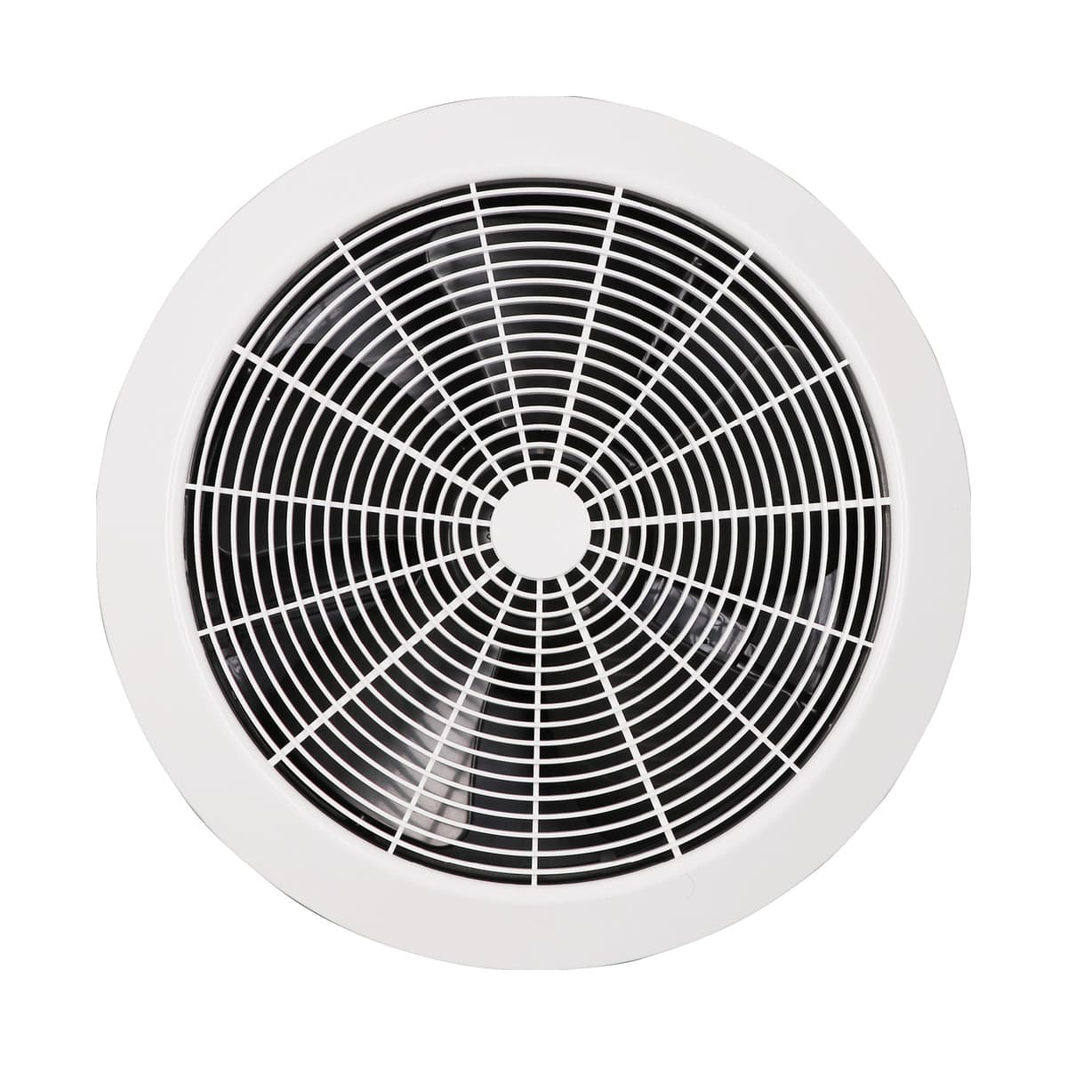 Lucci 250mm Premium Round Exhaust Fan with 290mm Dia Cut Out in White-img-1