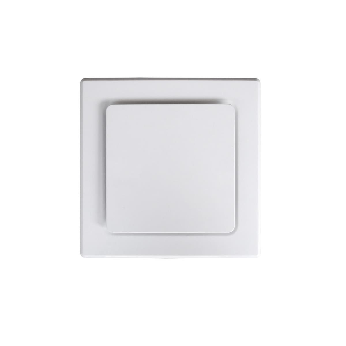 Lucci 200mm Designer Square Exhaust Fan with 240mm Dia Cut Out in White-img-1