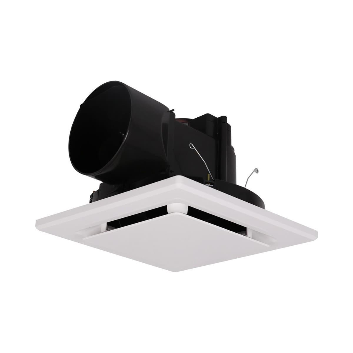Lucci 250mm Designer Square Exhaust Fan with 290mm Dia Cut Out in White-img-2
