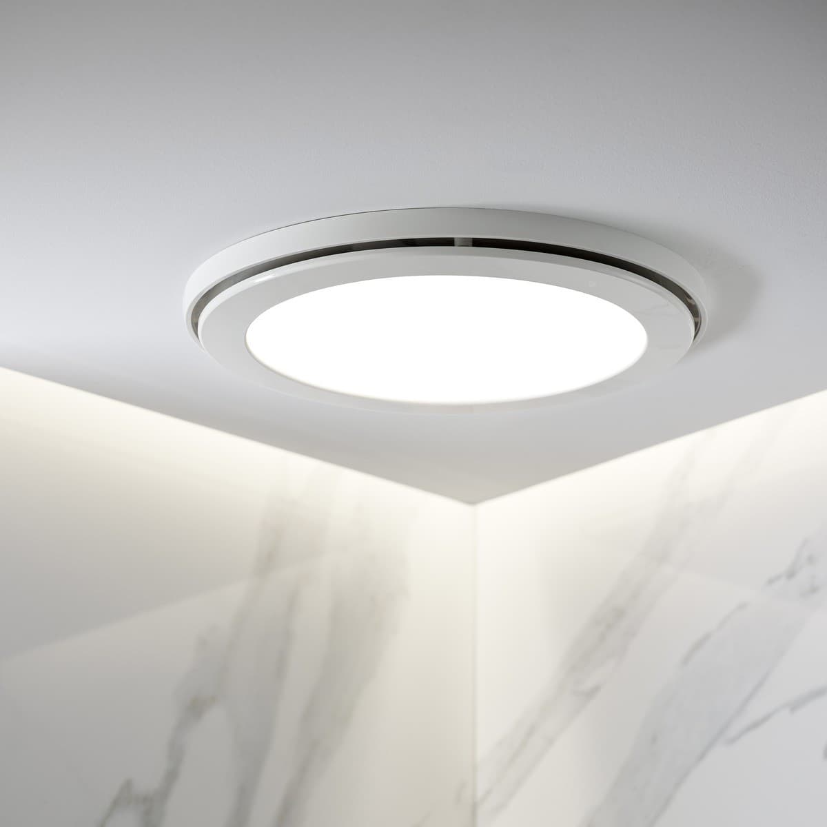 Reef 250mm Round Exhaust Fan and LED Light with 290mm Dia Cut Out in White-img-5